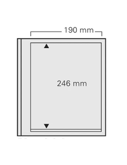 FEUILLES SPECIAL DUAL 620 : 1 POCHE (FOND TRANSPARENT - PAR 5) - SAFE®