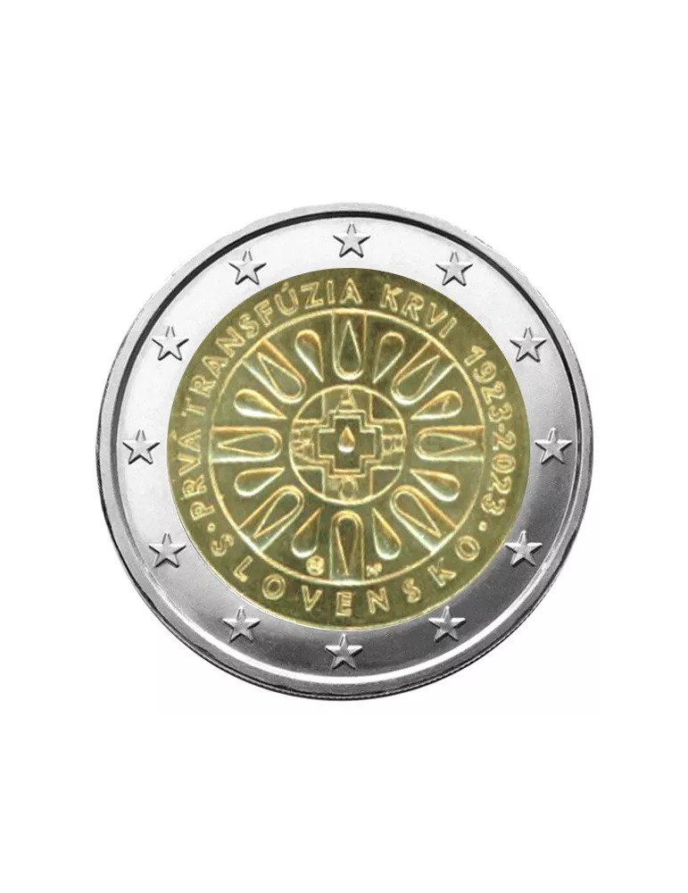 2 EURO COMMEMORATIVE 2023 : SLOVAQUIE (100 ans de la transfusion sanguine)