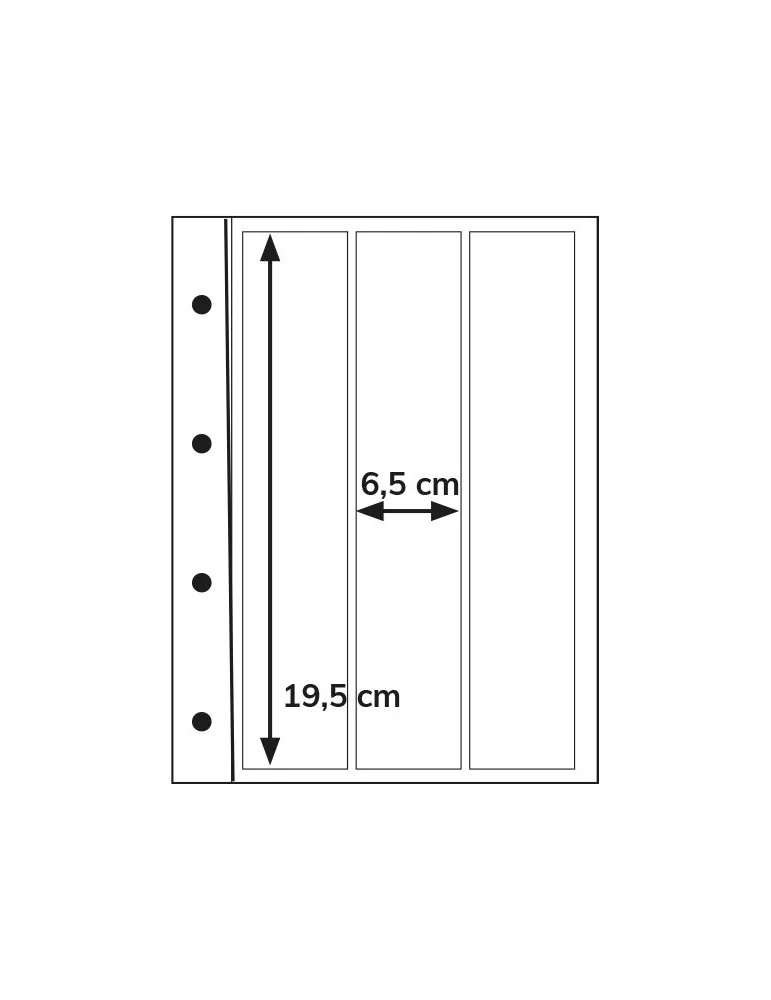 Recharges INITIA : 3 bandes verticales (transparent)