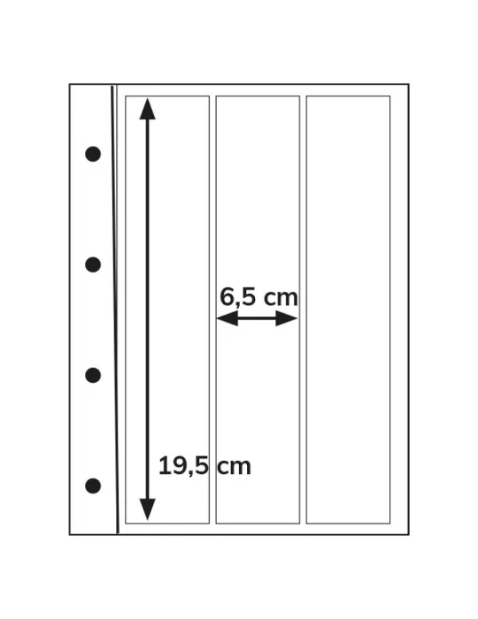 Recharges INITIA : 3 bandes verticales (transparent)