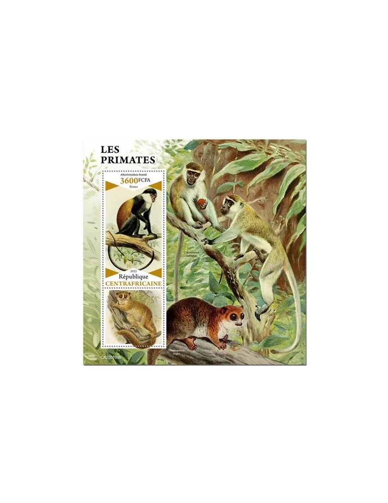 n° 1967 - Timbre CENTRAFRIQUE Blocs et feuillets