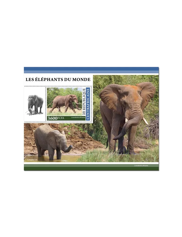 n° 2010 - Timbre CENTRAFRIQUE Blocs et feuillets