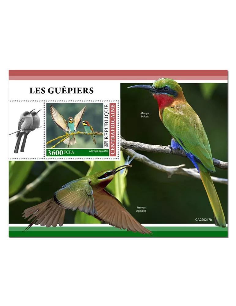 n° 2017 - Timbre CENTRAFRIQUE Blocs et feuillets