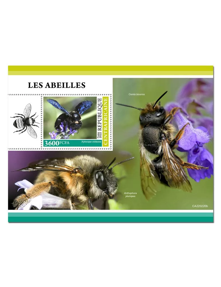 n° 2020 - Timbre CENTRAFRIQUE Blocs et feuillets