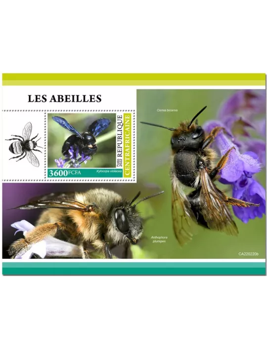 n° 2020 - Timbre CENTRAFRIQUE Blocs et feuillets