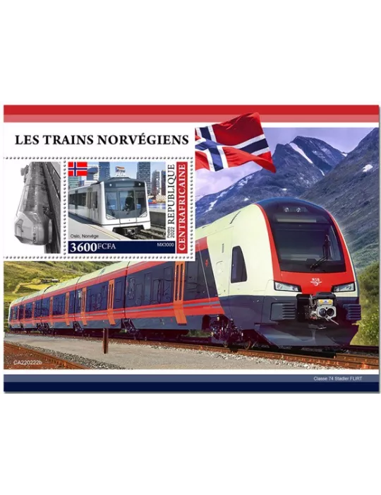 n° 2022 - Timbre CENTRAFRIQUE Blocs et feuillets