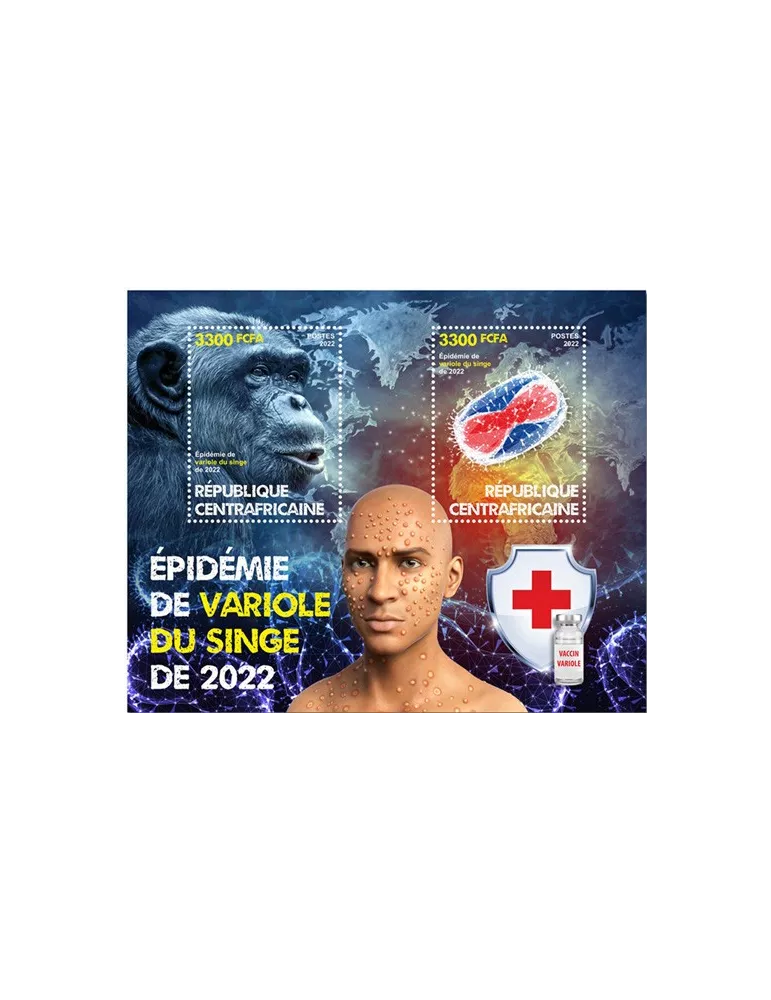 n° 2123/2124 - Timbre CENTRAFRIQUE Blocs et feuillets