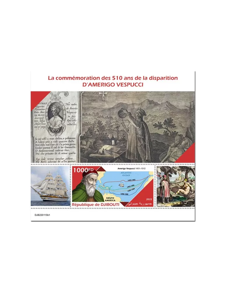 n° 798 - Timbre DJIBOUTI Blocs et feuillets