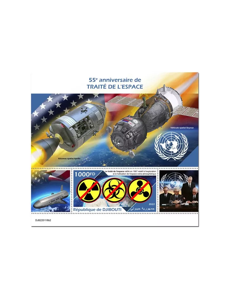 n° 805 - Timbre DJIBOUTI Blocs et feuillets