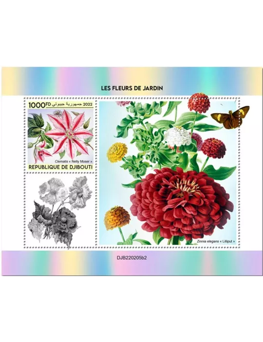 n° 819 - Timbre DJIBOUTI Blocs et feuillets