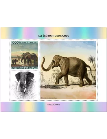 n° 827 - Timbre DJIBOUTI Blocs et feuillets