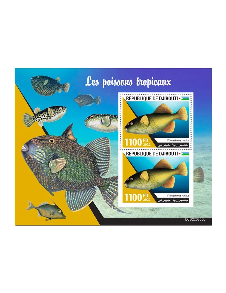 n° 883 - Timbre DJIBOUTI Blocs et feuillets