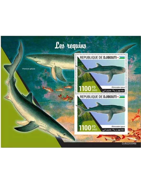 n° 884 - Timbre DJIBOUTI Blocs et feuillets