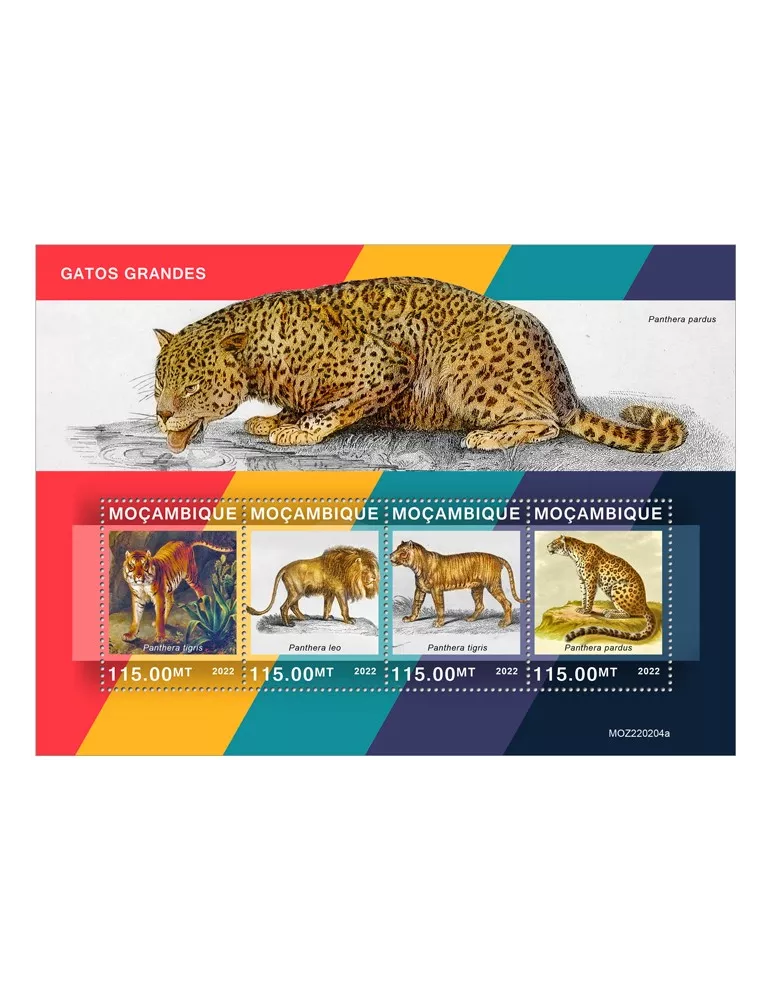 n° 9564/9567 - Timbre MOZAMBIQUE Poste