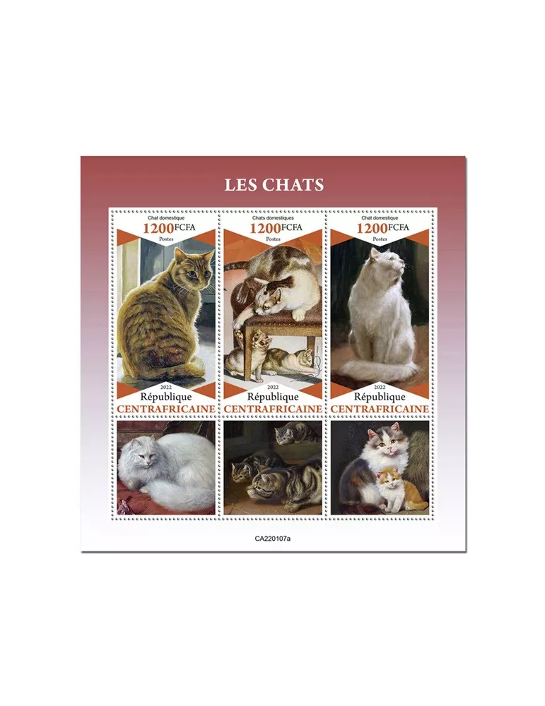 n° 8808/8810 - Timbre CENTRAFRIQUE Poste