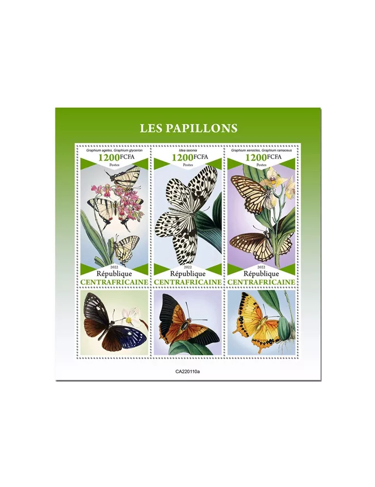 n° 8817/8819 - Timbre CENTRAFRIQUE Poste