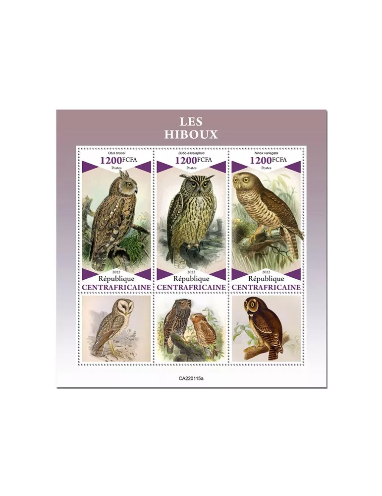 n° 8832/8834 - Timbre CENTRAFRIQUE Poste