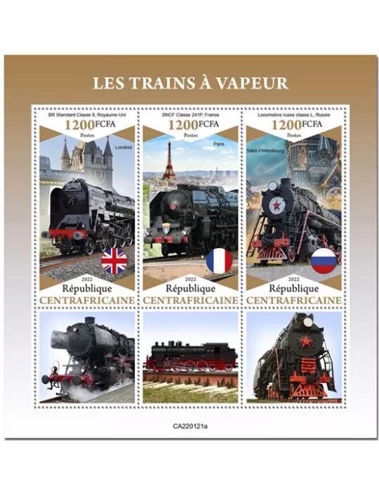 n° 8850/8852 - Timbre CENTRAFRIQUE Poste