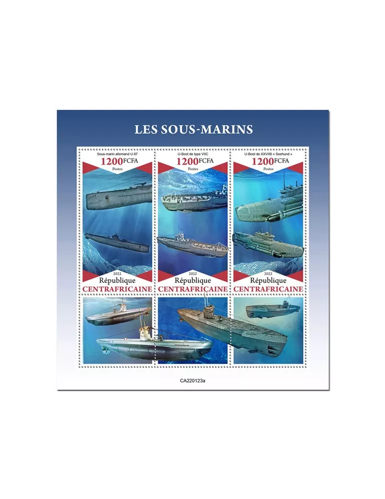 n° 8856/8858 - Timbre CENTRAFRIQUE Poste