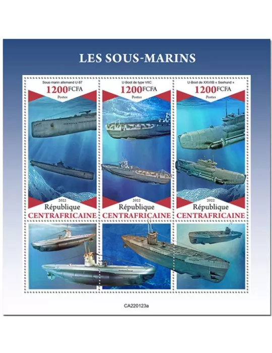 n° 8856/8858 - Timbre CENTRAFRIQUE Poste