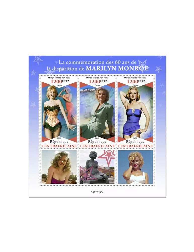 n° 8895/8897 - Timbre CENTRAFRIQUE Poste