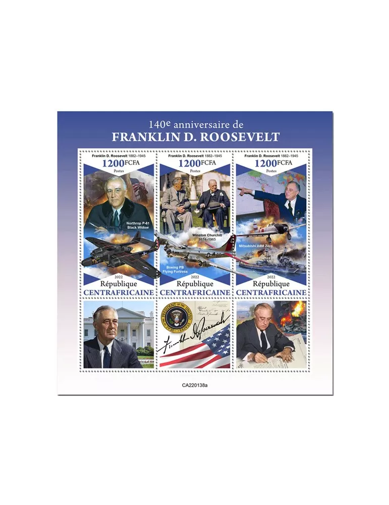 n° 8901/8903 - Timbre CENTRAFRIQUE Poste