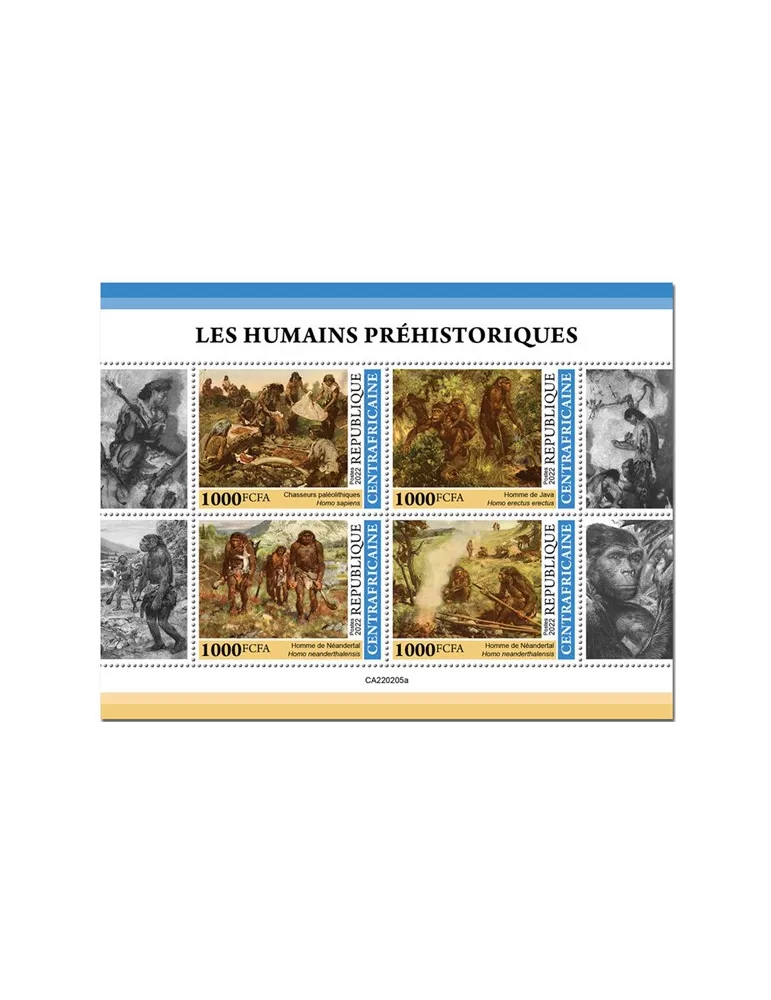 n° 8958/8961 - Timbre CENTRAFRIQUE Poste