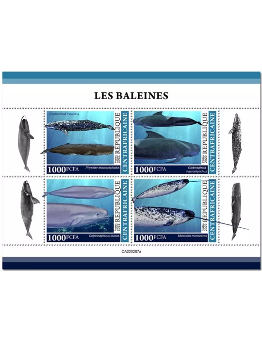 n° 8966/8969 - Timbre CENTRAFRIQUE Poste