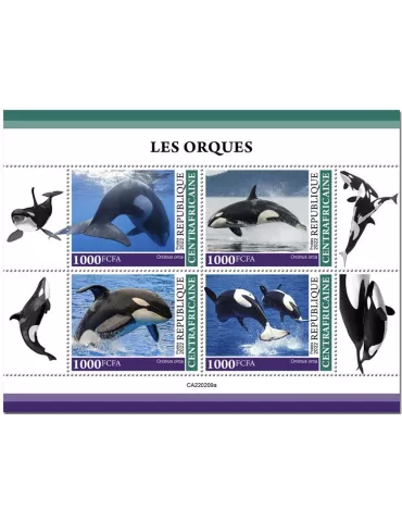 n° 8973/8976 - Timbre CENTRAFRIQUE Poste