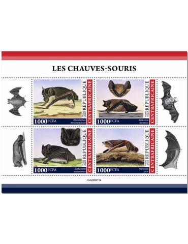n° 8981/8984 - Timbre CENTRAFRIQUE Poste