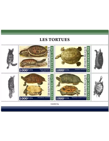 n° 8989/8992 - Timbre CENTRAFRIQUE Poste