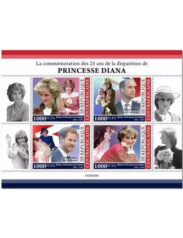 n° 9033/9036 - Timbre CENTRAFRIQUE Poste