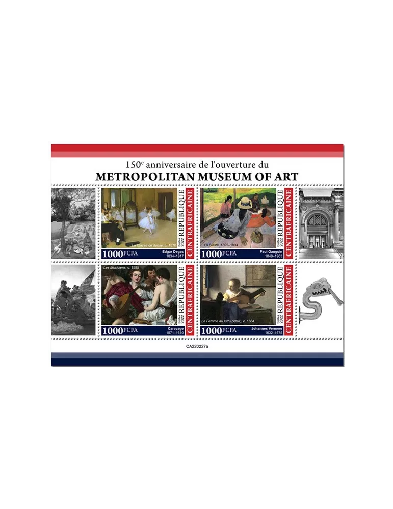 n° 9045/9048 - Timbre CENTRAFRIQUE Poste