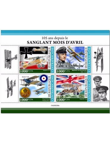 n° 9057/9060 - Timbre CENTRAFRIQUE Poste