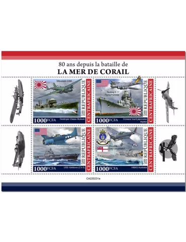 n° 9061/9064 - Timbre CENTRAFRIQUE Poste