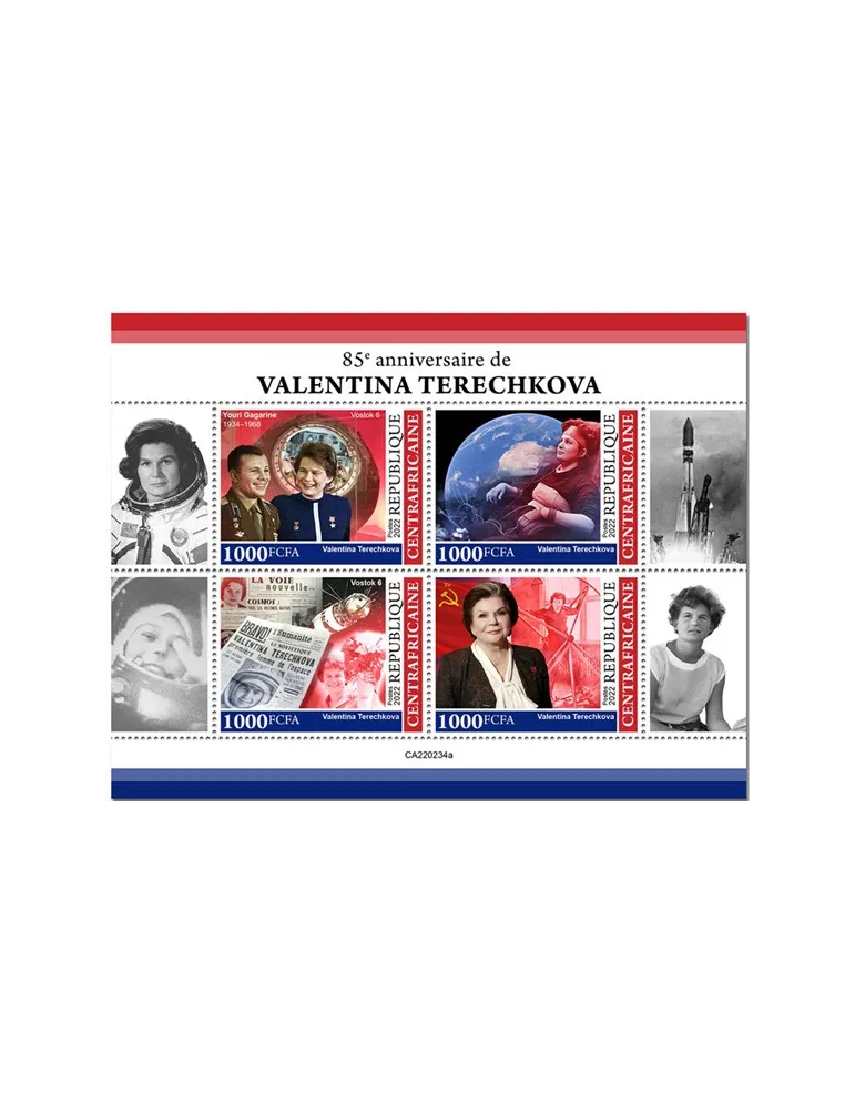 n° 9073/9076 - Timbre CENTRAFRIQUE Poste