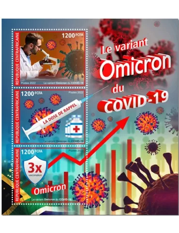 n° 9093/9095 - Timbre CENTRAFRIQUE Poste