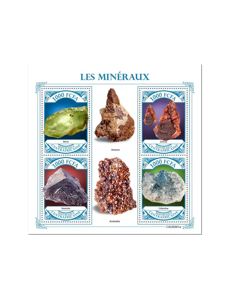 n° 9101/9104 - Timbre CENTRAFRIQUE Poste