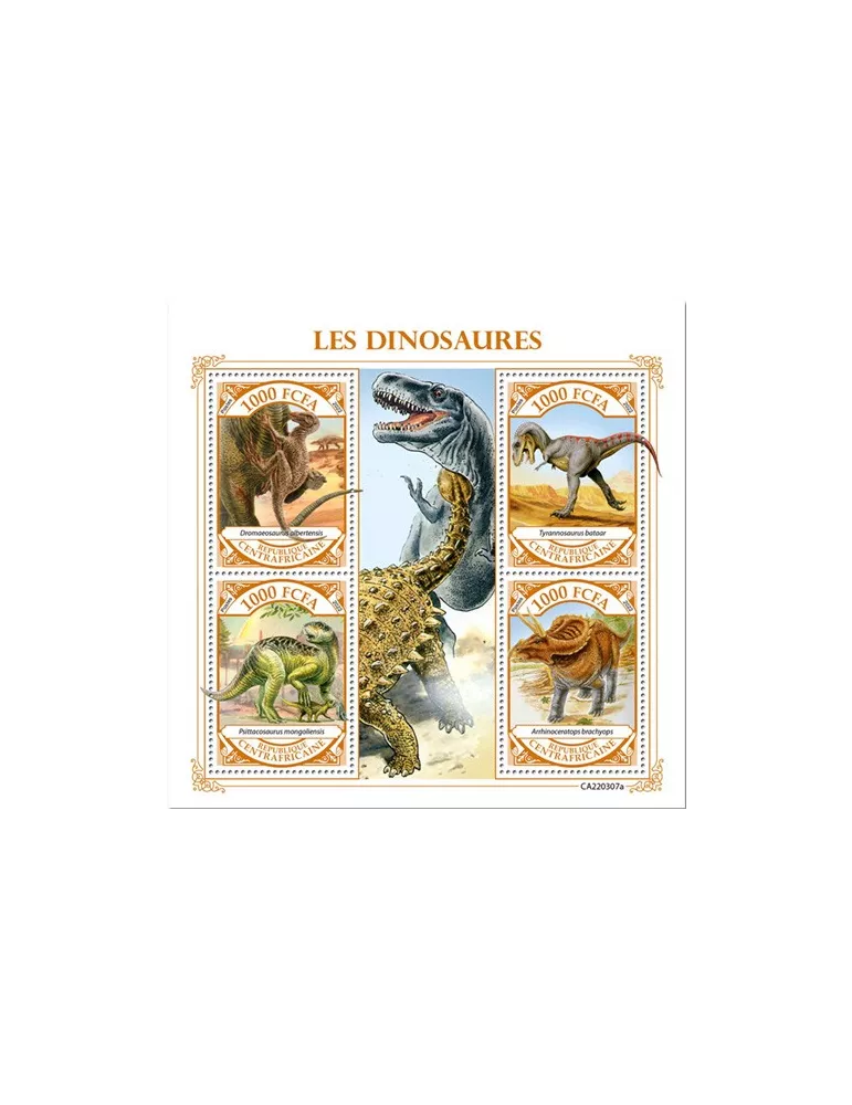 n° 9125/9128 - Timbre CENTRAFRIQUE Poste