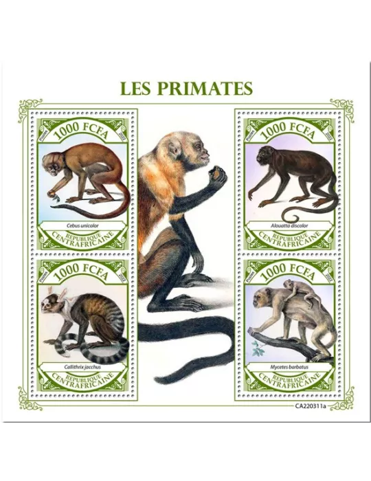 n° 9141/9144 - Timbre CENTRAFRIQUE Poste