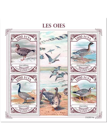 n° 9153/9156 - Timbre CENTRAFRIQUE Poste