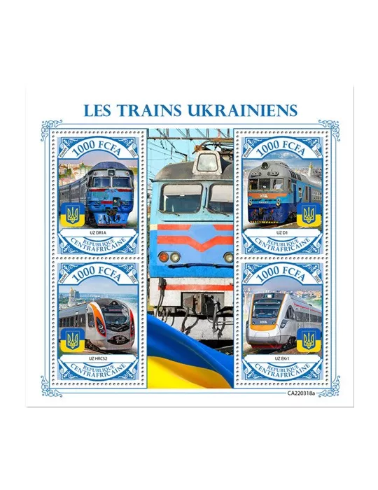 n° 9169/9172 - Timbre CENTRAFRIQUE Poste