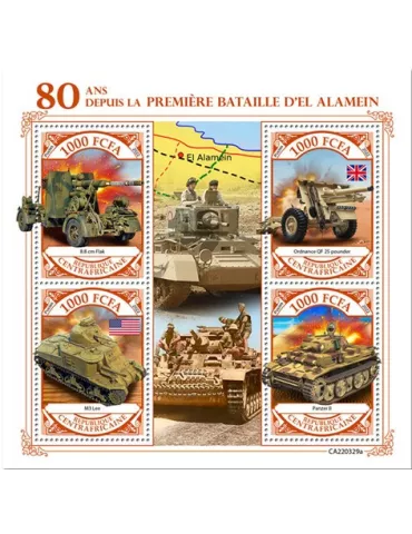 n° 9213/9216 - Timbre CENTRAFRIQUE Poste