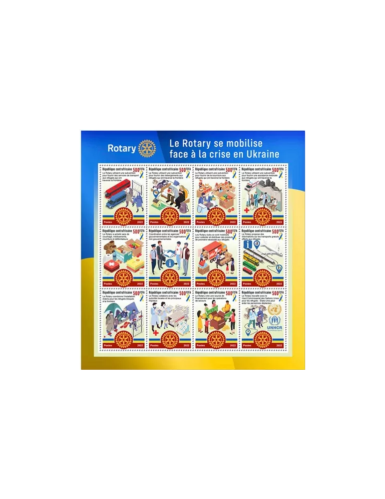 n° 9242/9253 - Timbre CENTRAFRIQUE Poste