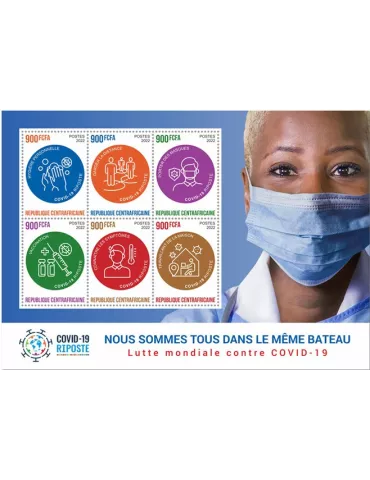 n° 9254/9259 - Timbre CENTRAFRIQUE Poste