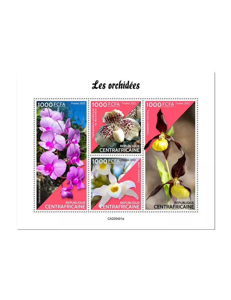 n° 9272/9275 - Timbre CENTRAFRIQUE Poste