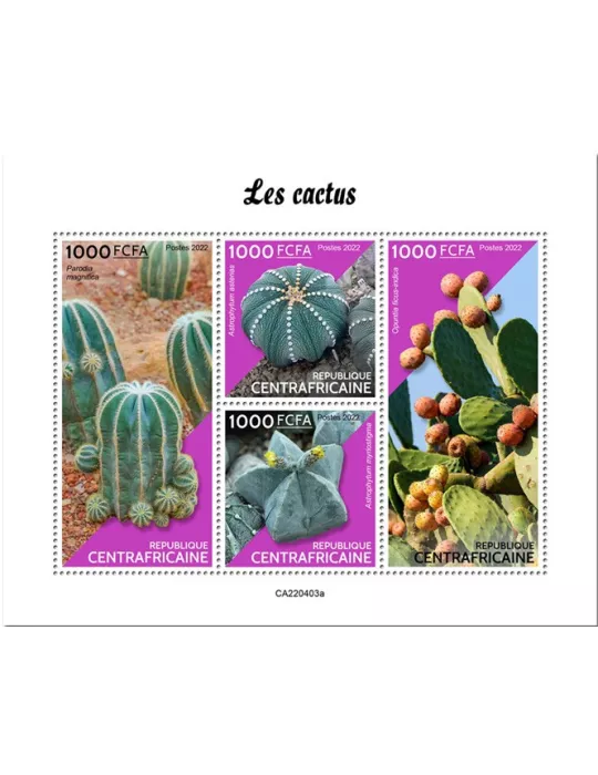 n° 9280/9283 - Timbre CENTRAFRIQUE Poste