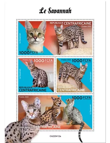 n° 9316/9319 - Timbre CENTRAFRIQUE Poste