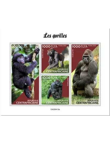 n° 9320/9323 - Timbre CENTRAFRIQUE Poste
