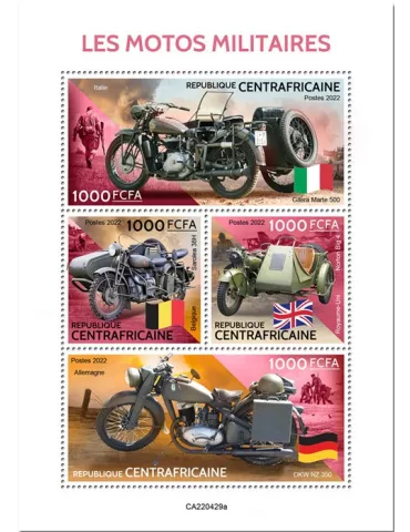 n° 9384/9387 - Timbre CENTRAFRIQUE Poste